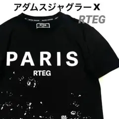 美品⭐️アダムスジャグラー レトロエンジン　RTEG シャツ　ブラック　ラメロゴのサムネイル