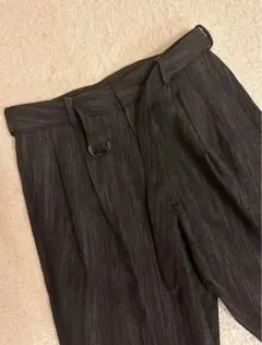 YOKE JACQUARD BELTED WIDE TROUSERのサムネイル