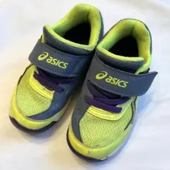 asics アシックス　スニーカー　16㎝　黄色　キッズスニーカー