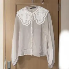 heather ベージュ　ブラウス 長袖 シースルーのサムネイル