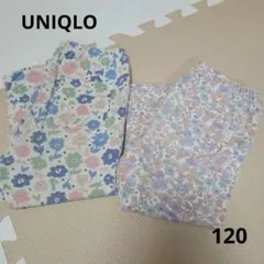 UNIQLO　花柄レギンスパンツ　7部丈　120