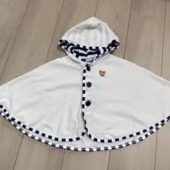ミキハウス　ポンチョ　くま　70-90センチ