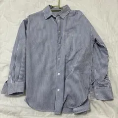 GU ストライプ柄 長袖シャツ