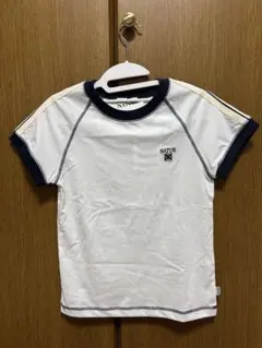 SATUR リンガーTシャツ ホワイト