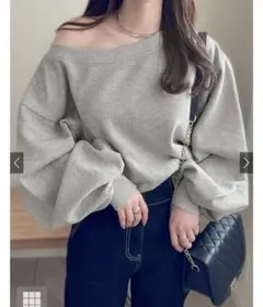 GRL オフショルダースウェットトップス[pm392]