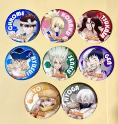 全8種セット Dr.STONE メタリック缶バッジ 第2弾