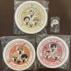 くら寿司　ハイキュー　寿司皿3種 缶バッチ