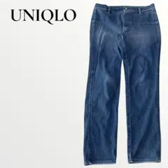 ユニクロ ウルトラストレッチレギンスパンツ 脚長美脚 速乾ネイビー サイズL