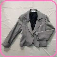 a.v.v レディースジャケット グレー ラメ入り Mサイズ