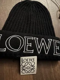 【新品同様】LOEWE ブラック ニット帽 楽天市場】LOEWE ロエベ Wool Beanie ニット帽 ウール ビーニー