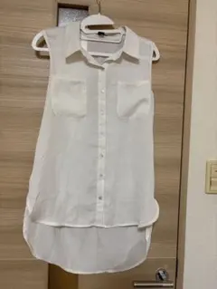 FOREVER 21 ホワイト ノースリーブシャツ S