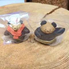 たかはたまさお 木彫り風 FIGURE COLLECTION　2点セット