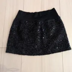 黒 スパンコール タイトスカート　ステージ衣装