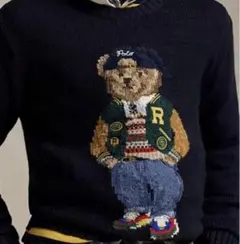 美品　ラルフローレン　ポロベア　コットンニット　レディースSMサイズ相当