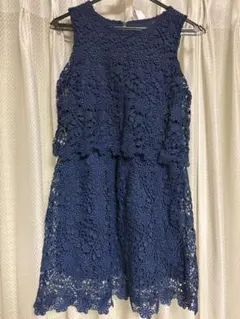 Zara Kids ネイビー レース ノースリーブ 150cmのサムネイル