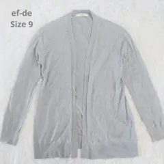 ef-de エフデ グレー ニットカーディガンのサムネイル