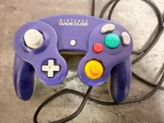 ームキューブ コントローラー 紫クリア 動作確認済み 任天堂純正