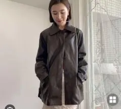 nugu plain レザージャケット