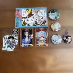 ワンピースグッズセット　チョッパー　ロビン　ゾロ　サンジ　ルフィ　ボン・クレー