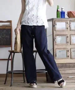 e-zakkamania stores Mサイズ ストレッチデニムパンツのサムネイル