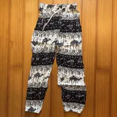タイパンツ　黒×白　_No.54