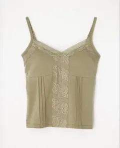 LAGUA GEM EDGE LACE CUP キャミソール ベージュのサムネイル