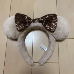 ディズニー ミニー ふわふわカチューシャ ブラウン