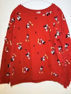 【古着】Disney ディズニー ミッキートレーナー　L