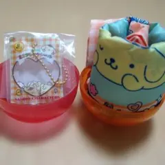 サンリオ　シャカシャカフレークチャーム　ワンダフルワールドバッグ　ポムプリセット