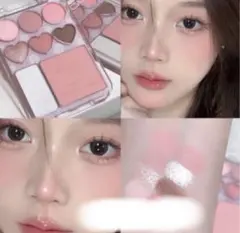 アイシャドウ、チーク、ハイライトパレット　ノーブランド品