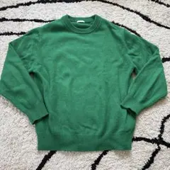 GU グリーン　ニット