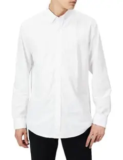 ホワイト ボタンダウンシャツ Sサイズ