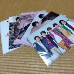嵐グッズ5✕20ファイル コンプリート7枚嵐解散未使用二宮櫻井松本相葉大野