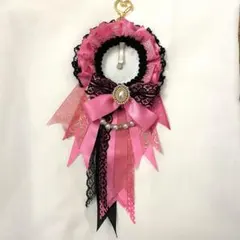 【No.33】痛ロゼット　ピンク　黒　ロング