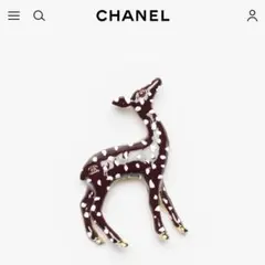 CHANEL ピンバッジ トナカイ 鹿 - メルカリ