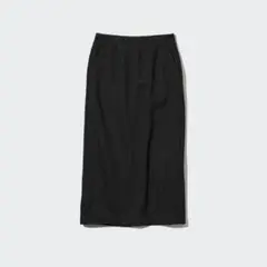 UNIQLO ソフトボアスウェットスカート ブラック