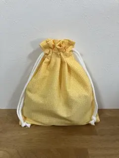 巾着袋　コップ袋　小物入れ　ハンドメイド　チェック