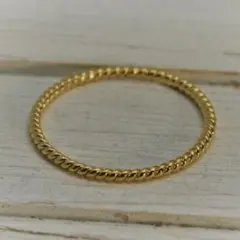超シンプルツイストリング　ピュアゴールド　0322