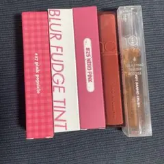 ロムアンド　ティント　リップ　新品　セット　まとめ　ピンク　口紅　グロス