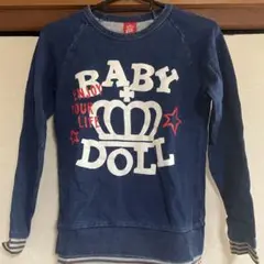 BABY DOLL デニムブルー トレーナー140