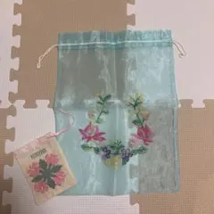 ハワイ　巾着　ミニ巾着　小物入れ　2点セット