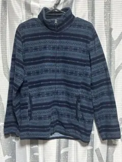 ネイビー フリースジャケット Lサイズ