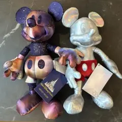 Disney 50周年 & 100周年 ミッキー ぬいぐるみ 2体セットのサムネイル