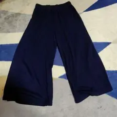 mottiネイビー ワイドパンツ M-L