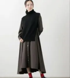 mizuiro ind サイド スリット タートル ベスト