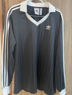adidas originals フットボールジャカード 長袖ポロシャツ
