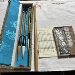 中国書道具】李福壽 北京製 筆 3本セット 箱付 - メルカリ