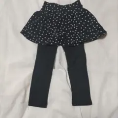 90cm devirock デビロック スカッツ スカート レギンス 水玉 黒