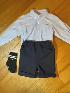 キッズフォーマル服セット（シャツ・パンツ・靴下）80センチ