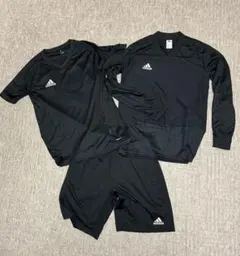 adidas プラクティスウェアセット ブラック サイズO(XL)